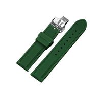 Rimmean Correa de Reloj Deportiva Acero Inoxidable con Hebilla Mariposa, 18 mm, 20, 22 y 24(Green,20mm)