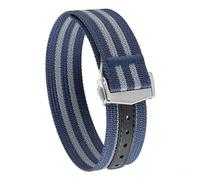 Rimmean Correa de Reloj Deportiva Tela balística for Hombre y Mujer, 20 mm 22, 1 Unidad(Blue Grey,22mm)