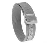 Rimmean Correa de Reloj Deportiva Tela balística for Hombre y Mujer, 20 mm 22, 1 Unidad(Gray,22mm)