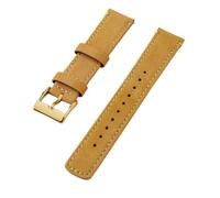 Rimmean Correa de Reloj Piel auténtica granulada 22 mm, Compatible con Hombres y Mujeres (1 Unidad)(Gingerbread 3)