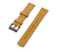 Rimmean Correa de Reloj Piel auténtica granulada 22 mm, Compatible con Hombres y Mujeres (1 Unidad)(Gingerbread 2)