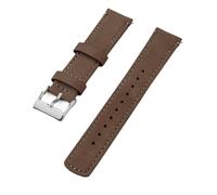 Rimmean Correa de Reloj Piel auténtica granulada 22 mm, Compatible con Hombres y Mujeres (1 Unidad)(Saddle 1)