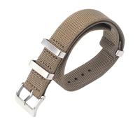 Rimmean Correa de Reloj Tela Resistente 20 mm o 22 con Hebilla Acero Inoxidable. Deportiva for Hombre y Mujer(Khaki,22mm)
