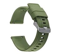 Rimmean Correa Deportiva Impermeable de 18 mm, 20 y 22 for Galaxy Gt2 Gt3, for Hombre Mujer(Green,22mm)