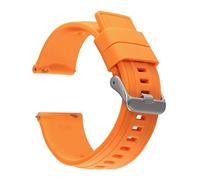 Rimmean Correa Deportiva Impermeable de 18 mm, 20 y 22 for Galaxy Gt2 Gt3, for Hombre Mujer(Orange,18mm)