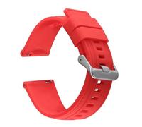 Rimmean Correa Deportiva Impermeable de 18 mm, 20 y 22 for Galaxy Gt2 Gt3, for Hombre Mujer(Red,18mm)