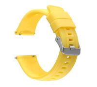 Rimmean Correa Deportiva Impermeable de 18 mm, 20 y 22 for Galaxy Gt2 Gt3, for Hombre Mujer(Yellow,22mm)
