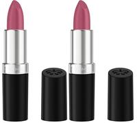 Rimmel Humedad Lipstick Heather Shimmer nuevas energías 220 (Paquete de 2)