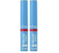Rimmel, Kind & Free, Bálsamo labial con color, 005 Cherry Red, 4g (Paquete de 2)
