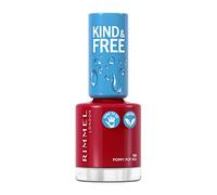 Rimmel Kind & Free Laca de Uñas, Tono 156 Poppy Pop Red, 8 ml