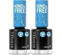 Rimmel Kind & Free Laca de Uñas, Tono 159 Midnight Sky, 8 ml (Paquete de 2)