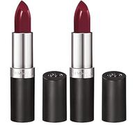 Rimmel Lápiz labial con acabado duradero, 4 g, Berry Mischief (Paquete de 2)