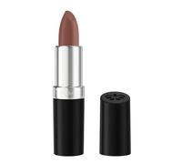 Rimmel Lápiz labial de acabado duradero 90's Baby, acabado satinado cremoso, larga duración de 8 horas, fórmula cómoda, pigmento rico