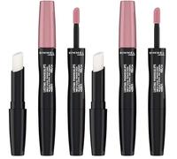 Rimmel, Lasting Provocalips, Labial fijo, 220 Come up roses, Paso 1: 2,3mL, Paso2: 1,6g (Paquete de 2)