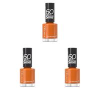 Rimmel London, 60 Sec, Esmalte de uñas, 151 Tan Lines & Good Times, 8 ml (Paquete de 3)
