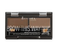 Rimmel London - Brow This Way Kit Polvos de cejas 3.27 g 002 - Medium Brown