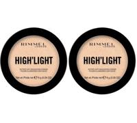 Rimmel London High'light, Iluminador, Tono 1 Stardust - 8 g (Paquete de 2)