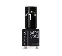Rimmel London Kate Super Gel Nail Polish #070-Black Obsession, 1 Unidad, 12 ml