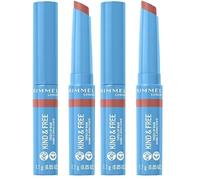 Rimmel London, Kind & Free, Bálsamo labial con color, 002 Natural Apricot, 4g (Paquete de 2)