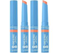 Rimmel London, Kind & Free, Bálsamo labial con color, 003 Tropical Spark, 4 g (Paquete de 2)