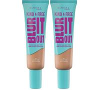 Rimmel London | Kind & Free | Blur it out | Base de Maquillaje Líquida | Classic Beige 201 | 30ml (Paquete de 2)