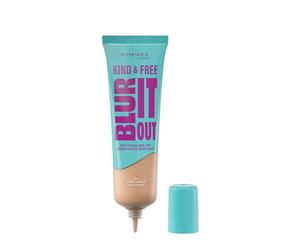 Rimmel London Kind & Free BLUR IT OUT OUT Base de maquillaje mate, 163, vainilla dorada, control de brillo durante todo el día, mate, ligero, 30 ml