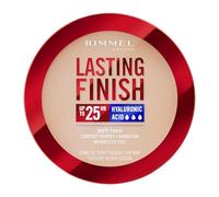 Rimmel London, Lasting Finish 002 Pearl Compact Foundation Finish Soft Focus Acabado Mate Cobertura completa SPF20 Fórmula Vegana 7g