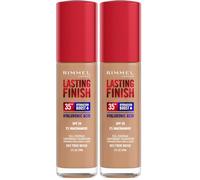 Rimmel London, Lasting Finish, Base de maquillaje, 203 - True Beige, 30ml (Paquete de 2)