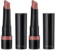 Rimmel London Lasting Finish Extreme Matte lipstick, barra de labios, tono 730-21 g (Paquete de 2)