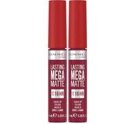 Rimmel London | Lasting Mega Matte, Labial fijo 930 Ruby Passion, 7.4 ml (Paquete de 2)