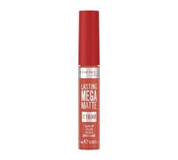 Rimmel London Lasting Mega Matte - Lápiz labial líquido de larga duración, hidratante, fórmula vegana - 600 - Coral Sass, 7.4 ml