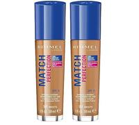 Rimmel London Match Perfection Foundation Base de Maquillaje Tono 501 Noisette 30 ml (Paquete de 2)