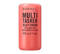 Rimmel London Multitasker Jelly Crush | Colorete y pintalabios en stick | Tono Peachy Punch 300 | Sabor a Melocotón | Fórmula ligera | 8.5g