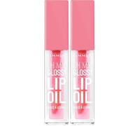 Rimmel London Oh My Gloss! Brillo Labial 001 Pink Flush, 6ml (Paquete de 2)