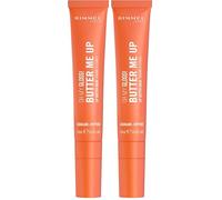 Rimmel London | Oh My Gloss Butter Me Up | Bálsamo Labial | Tono Coral Breeze 005 | 15ml (Paquete de 2)