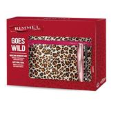 Rimmel London, Rimmel Goes Wild - Caja de regalo para mujer, diseño de leopardo con rímel Wonder'Luxe + lápiz de ojos suave Kohl Kajal Jet Black