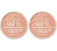Rimmel London Stay Matte Base de Maquillaje Tono 8 Cashmere - 14 gr (Paquete de 2)