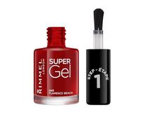 Rimmel London Super Gel Esmalte de Uñas Tono 045 - 47 gr | Manicura brillante efecto gel, sin capa base ni lámpara UV, color intenso, brillo 3D, hasta 14 días de duración, pincel ancho