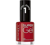 Rimmel London Super Gel, Esmalte de uñas (Tono 059 Hibiscus Motte) - 12 ml.