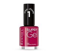 Rimmel Super Gel esmalte para uñas en gel sin usar lámpara UV/LED tono 025 Urban Purple 12 ml