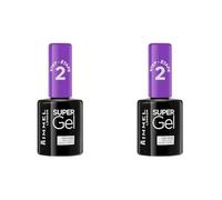 Rimmel London Super Gel Top Coat Tono Top Coat, 12 ml (Paquete de 2)