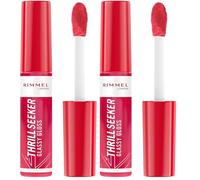 Rimmel London Thrill Seeker Glassy Gloss Brillo Labial Pink To The Berry 10ml (Paquete de 2)