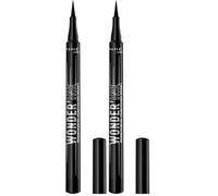 Rimmel London Wonder'Ink Liner Eyeliner Liquido, Negro 001, 1 ml (0.03 FL OZ)