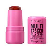 Rimmel Multi-Tasker Jelly Crush Colorete 200 Pink Sublime | Colorete y tinte labial 2 en 1 en gel con niacinamida, color intenso y modulable, sensación refrescante, hidratación duradera