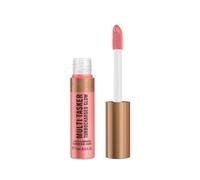 Rimmel Multi Tasker Turbocharged Glow Iluminador 002 Rosy Rebel | Iluminador, colorete y bronceador líquido, vegano y modulable con perlas reflectoras y vitaminas C y E, brillo radiante.