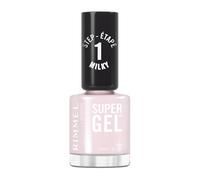 Rimmel Super Gel, 108 Sweet Bliss, esmalte de uñas de larga duración, acabado lechoso, fácil aplicación, manicura similar al gel, resistente a las astillas, fórmula limpia, 12 ml