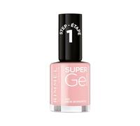 Rimmel Super Gel Esmalte de Uñas 021 New Romantic | Manicura brillante efecto gel, sin capa base ni lámpara UV, color intenso, brillo 3D, hasta 14 días de duración, pincel ancho