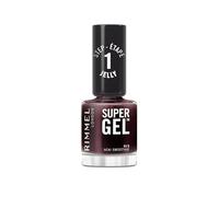 Rimmel Super Gel Jelly Gloss Esmalte de Uñas 013 Acai Smoothie | Manicura efecto gel de textura jelly con color brillante modulable, sin capa base ni lámpara UV, hasta 2 semanas de duración.