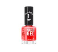 Rimmel Super Gel Jelly Gloss Esmalte de Uñas 016 Cerise Pop | Manicura efecto gel de textura jelly con color brillante modulable, sin capa base ni lámpara UV, hasta 2 semanas de duración.