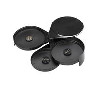 Rimmers para bebidas, Rimmer de sal Margarita | Caja de condimentos para cócteles de 3 niveles - Bar Glass Rimmer, Bandeja para Rimmer de Bebidas, Herramientas de Bartender para Bar, Fiesta, Cócteles,